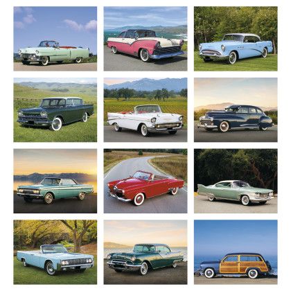 Custom Triumph® Premium Appointment Calendar - Classic Cars - Month view