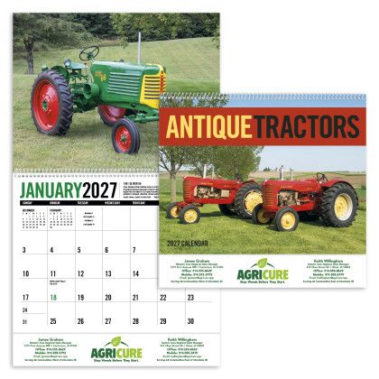 Custom Triumph® Premium Appointment Calendar - Antique Tractors Custom Triumph® Premium Appointment Calendar - Antique Tractors
