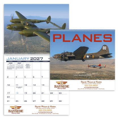 Custom Premium Appointment Calendar - Planes 