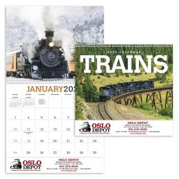Custom Triumph® Premium Appointment Calendar - Trains