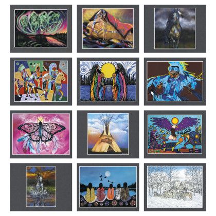 Custom Triumph® Premium Appointment Calendar - Native American Art - Month view