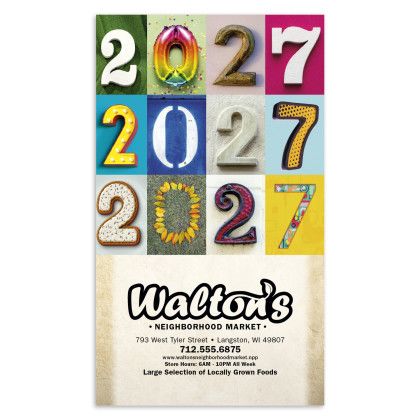 Custom Triumph® Colorful Impressions Monthly Pocket Planner - Numbers Design View Custom Triumph® Colorful Impressions Monthly Pocket Planner - Numbers Design View