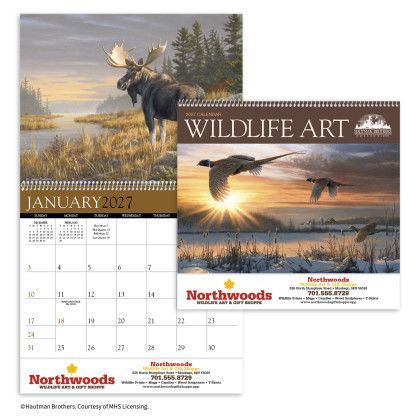 Custom Triumph® Premium Appointment Calendar - Wildlife Art: Hautman Brothers