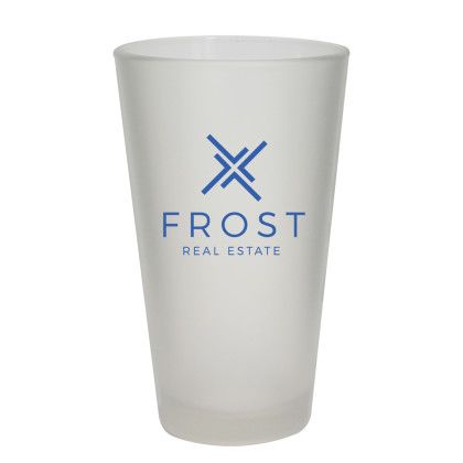 Custom 16 oz. Frosted Pint Glass Custom 16 oz. Frosted Pint Glass