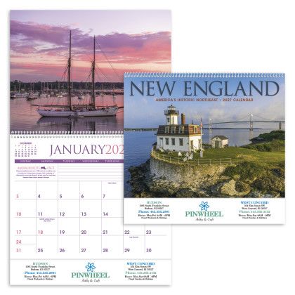 Custom Triumph® Premium Appointment Calendar - New England