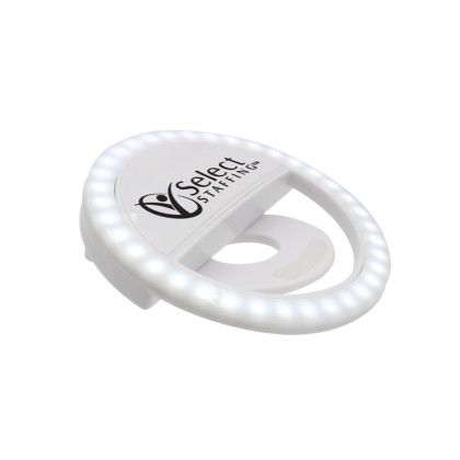 Custom Clip-On LED Ring Light - Side View 