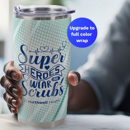 Custom Stainless Steel Tumbler 20 oz with Full Color Wrap Custom Stainless Steel Tumbler 20 oz with Full Color Wrap