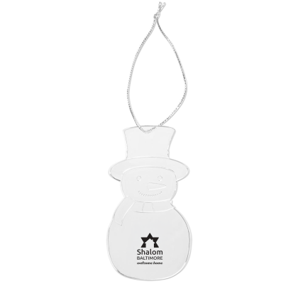 Custom Acrylic Style Snowman Ornament Custom Acrylic Style Snowman Ornament