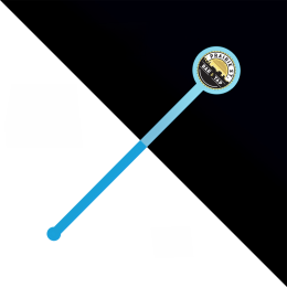 Custom Nite Glow 6" Stirrer, Full Color Digital - Light Blue Custom Nite Glow 6" Stirrer, Full Color Digital - Light Blue