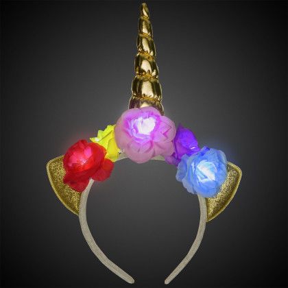 Custom LED Unicorn Headband - Blank - In Use Custom LED Unicorn Headband - Blank - In Use