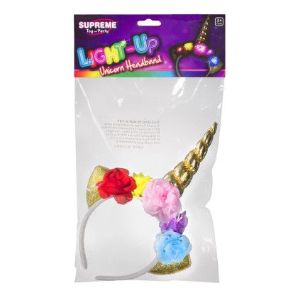 Custom LED Unicorn Headband - Blank - Packaging View Custom LED Unicorn Headband - Blank - Packaging View