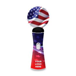 Custom Patriotic LED 9" Coin Spinner Wand