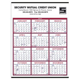 Custom Triumph® Span-A-Year Calendar - Month view