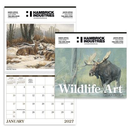 Custom Triumph® Wildlife Art Calendar - Spiral 