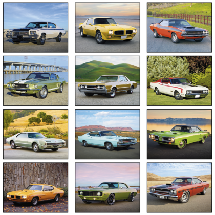 Muscle Cars Wall Calendar - Stapled - All Months Muscle Cars Wall Calendar - Stapled - All Months
