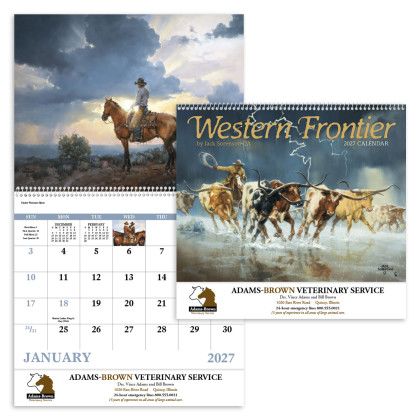 Custom Western Frontier Calendar - Spiral
