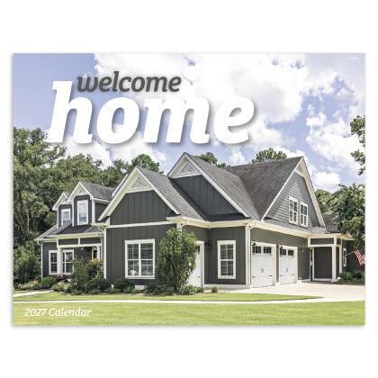 Custom Welcome Home Calendar - Window - Front view