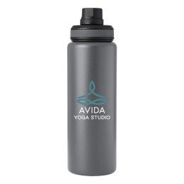 Custom Zone 32 oz. Recycled Stainless Steel Water Bottle - Black Custom Zone 32 oz. Recycled Stainless Steel Water Bottle - Black