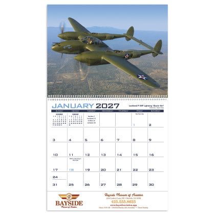 Custom Premium Appointment Calendar - Planes Calendar View 