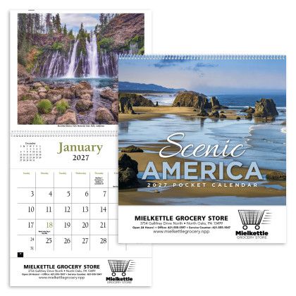 Custom Scenic America Pocket Calendar