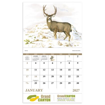 Custom Economy Appointment Calendar - Wildlife Trek - Calendar view