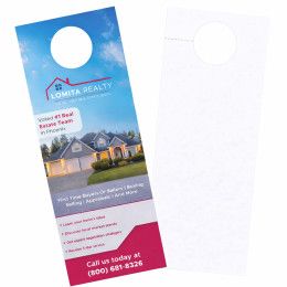 Custom Full Color 1-sided Door Hanger - 4.25" x 11" - Front View 