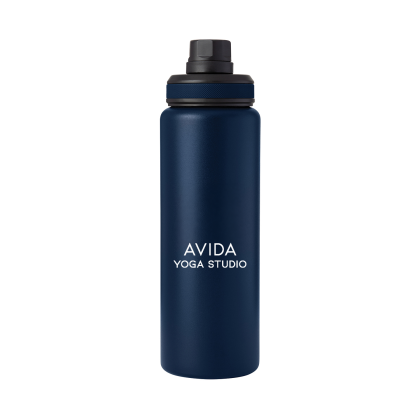 Custom Zone 32 oz. Recycled Stainless Steel Water Bottle - Sport Dark Navy Custom Zone 32 oz. Recycled Stainless Steel Water Bottle - Sport Dark Navy