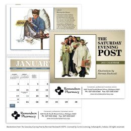 Custom Triumph® The Saturday Evening Post Pocket Calendar Custom Triumph® The Saturday Evening Post Pocket Calendar