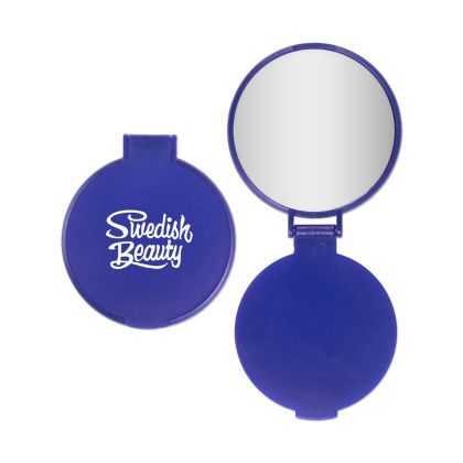 Custom Compact Mirror - Blue Custom Compact Mirror - Blue