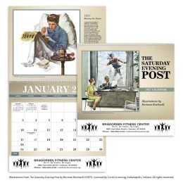 Custom Triumph® The Saturday Evening Post Deluxe Pocket Calendar Custom Triumph® The Saturday Evening Post Deluxe Pocket Calendar