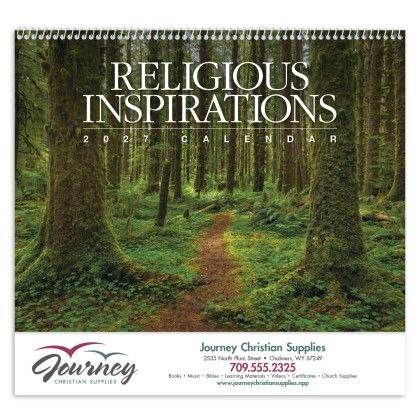 Custom Premium Appointment Calendar - Religious Inspirations - Front view