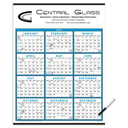 Custom Triumph® Span-A-Year Laminated Calendar - Month view
