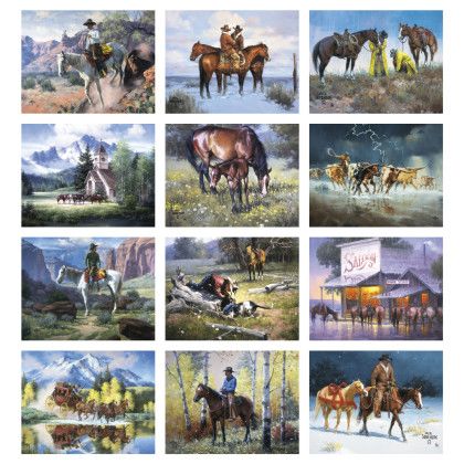 Custom Western Frontier Calendar - Spiral - Month view