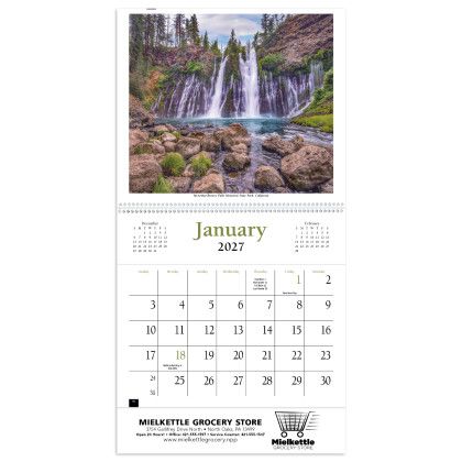 Custom Scenic America Pocket Calendar - Calendar view