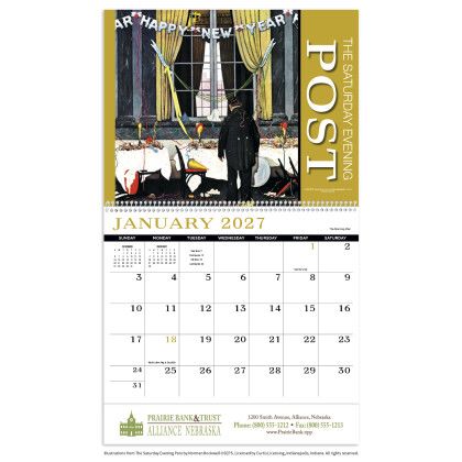 Custom Saturday Evening Post Appointment Calendar - Spiral - Calendar view Custom Saturday Evening Post Appointment Calendar - Spiral - Calendar view