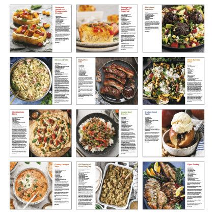 Custom Delicious Dining - Spiral Calendar - Month view