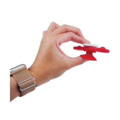 Custom Zaza Push Pop Propeller Spinner with Suction Cup - Red Lifestyle View 