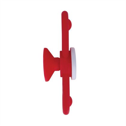 Custom Zaza Push Pop Propeller Spinner with Suction Cup - Red Side View 