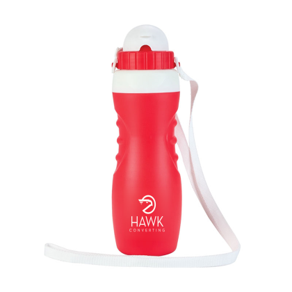 Custom Remi 18 oz.. Double Wall Polypropylene Water Bottle - Red