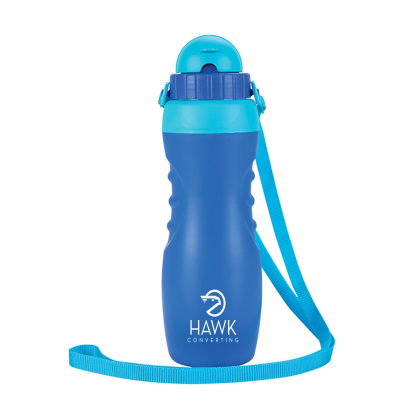 Custom Remi 18 oz.. Double Wall Polypropylene Water Bottle - Blue 