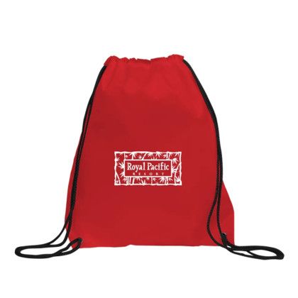 Custom Capella Recycled Drawcord Bag - Red Custom Capella Recycled Drawcord Bag - Red