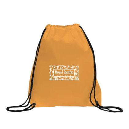 Custom Capella Recycled Drawcord Bag - Orange Custom Capella Recycled Drawcord Bag - Orange