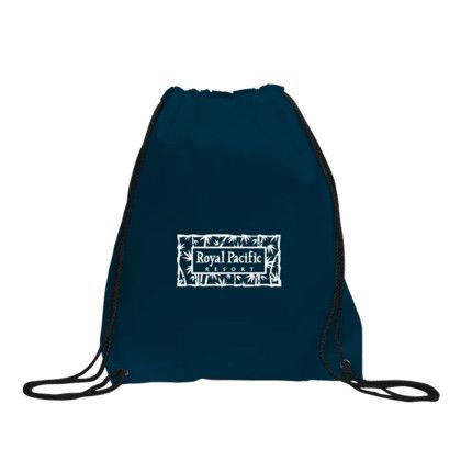 Custom Capella Recycled Drawcord Bag - Navy Blue Custom Capella Recycled Drawcord Bag - Navy Blue