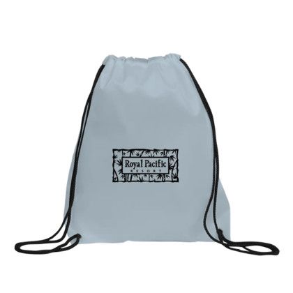 Custom Capella Recycled Drawcord Bag - Gray Custom Capella Recycled Drawcord Bag - Gray