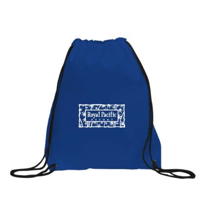 Custom Capella Recycled Drawcord Bag - Blue Custom Capella Recycled Drawcord Bag - Blue