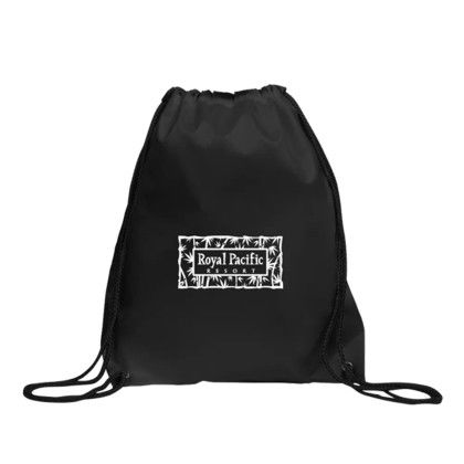 Custom Capella Recycled Drawcord Bag - Black Custom Capella Recycled Drawcord Bag - Black