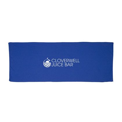 Custom Andes RPET Cooling Towel - Blue 