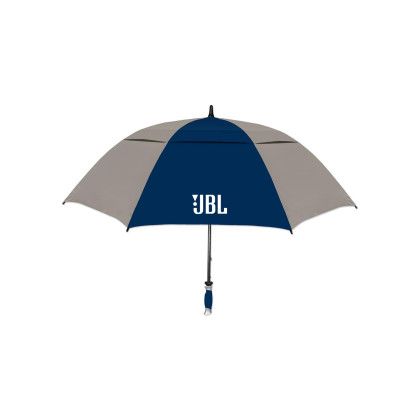 Custom Hurricane Vented Pro Golf Umbrella - Gray/Navy blue Custom Hurricane Vented Pro Golf Umbrella - Gray/Navy blue