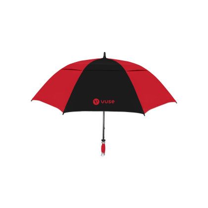 Custom Hurricane Vented Pro Golf Umbrella - Red/black Custom Hurricane Vented Pro Golf Umbrella - Red/black