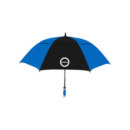 Custom Hurricane Vented Pro Golf Umbrella - Royal blue/black Custom Hurricane Vented Pro Golf Umbrella - Royal blue/black